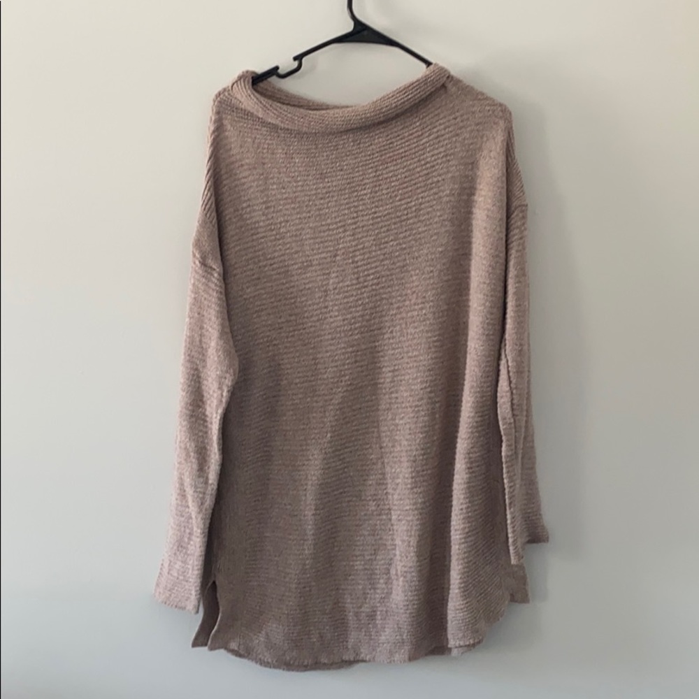 oversized blush pink sweater